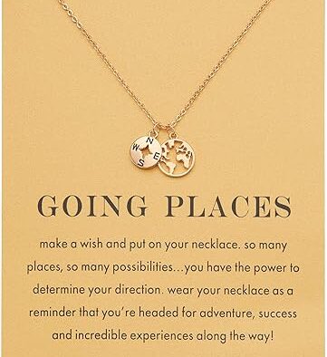 Graduation Compass Necklace: