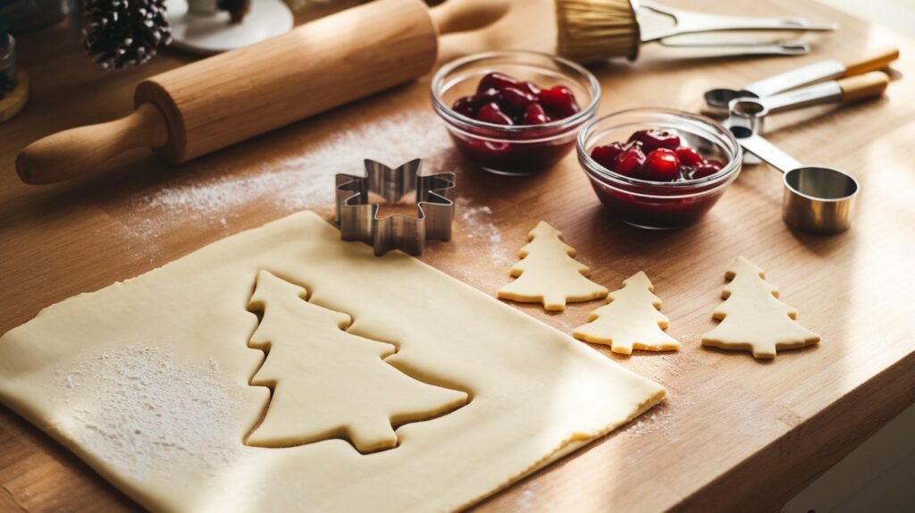 Christmas Cherry Hand Pies with Puff Pastry