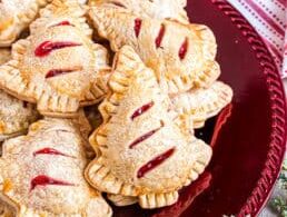 Christmas Cherry Hand Pies with Puff Pastry